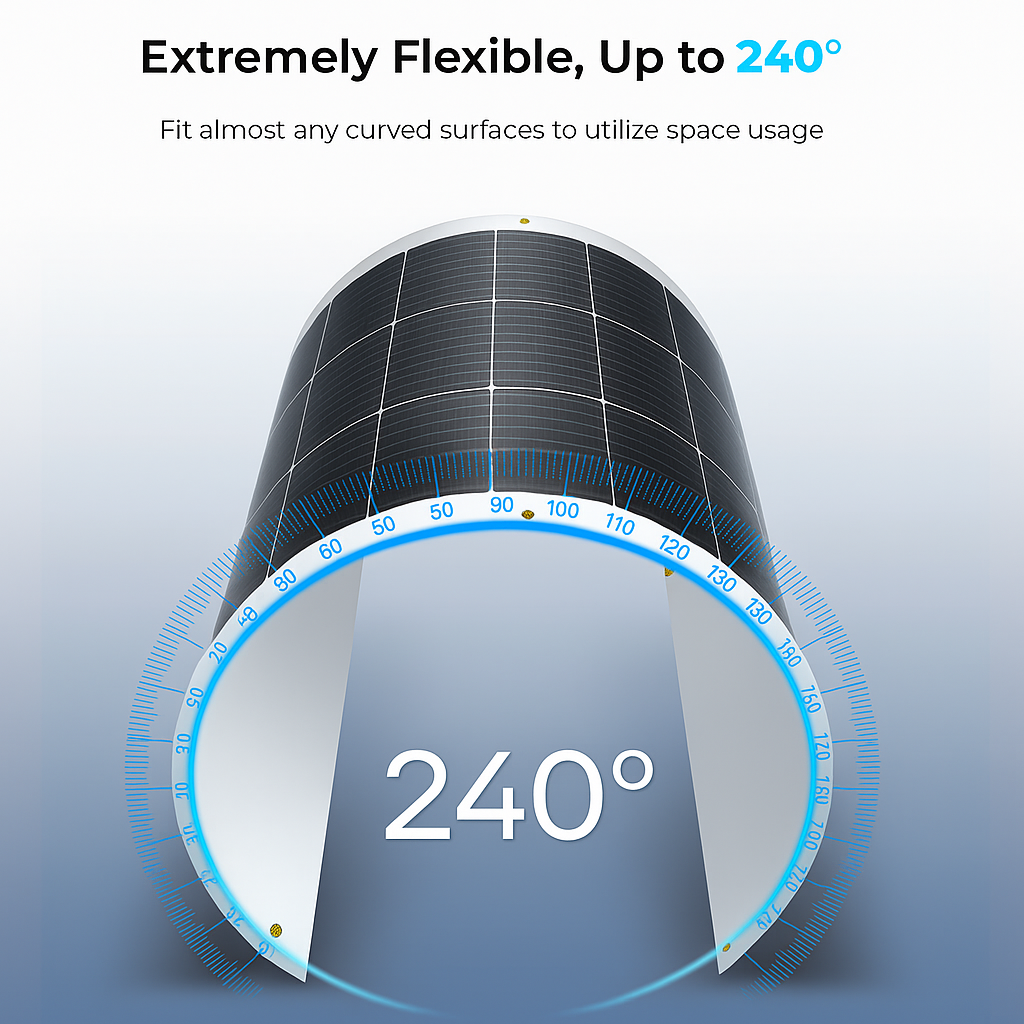 Aurelios FlexWave 200W Ultra-Thin Solar Panel
